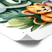 Liam Safari Kinderzimmer Poster (Ecke)