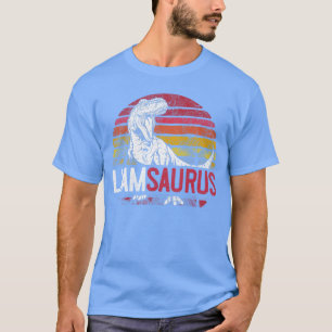 Liam Saurus Lustiger personalisierter Dinosaurier T-Shirt