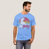 Liam Saurus Lustiger personalisierter Dinosaurier T-Shirt (Vorne ganz)