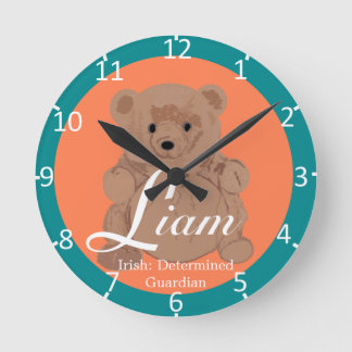Liam Two-Toned Runde Wanduhr
