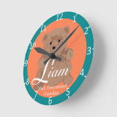 Liam Zweifarbig Runde Wanduhr (Winkel)