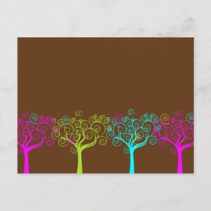 Liana Claire Chocolate Pink Bat Mitzvah UAWG RSVP Karte