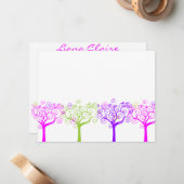 Liana Claire Shimmery Bat Mitzvah Sweet 16 Danke Mitteilungskarte (Vorderseite/Rückseite Beispiel)