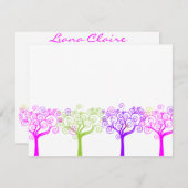 Liana Claire Shimmery Bat Mitzvah Sweet 16 Danke Mitteilungskarte (Vorne/Hinten)