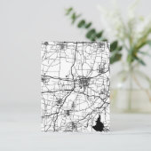 Liaocheng China City Map Postkarte (Stehend Vorderseite)