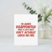 Liar Liar Pants on Fire Postkarte (Stehend Vorderseite)