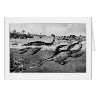 Liassic Plesiosaurs Kunstkarte