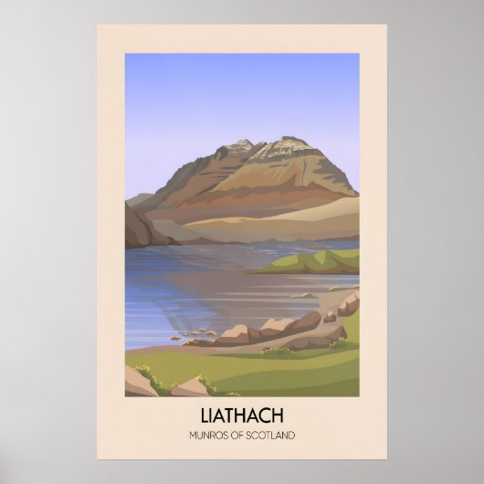 Liathach Munros von Schottland Poster (Vorne)