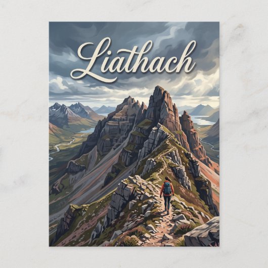 Liathach Schottland Postkarte (Vorderseite)