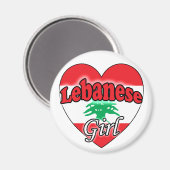 Libanese Girl Magnet (Vorderseite/Rückseite)