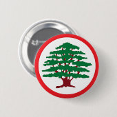 Libanese zwingt Party Button (Vorne & Hinten)