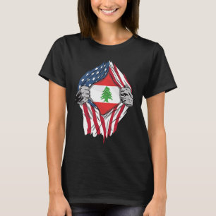 Libanesische Blutflagge im Libanon T-Shirt