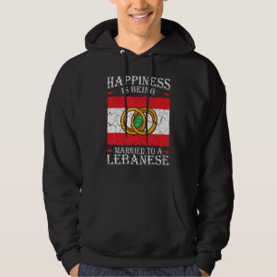 Libanesische Ehe Libanon Verheiratete Hochzeit Hoodie