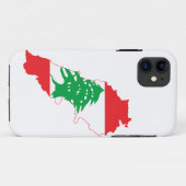 libanesische Flag-Karte Case-Mate iPhone Hülle (Rückseite (Horizontal))