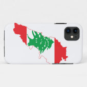 libanesische Flag-Karte Case-Mate iPhone Hülle (Rückseite (Horizontal))