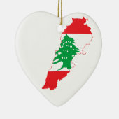 libanesische Flag-Karte Keramikornament (Rechts)