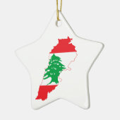 libanesische Flag-Karte Keramikornament (Links)