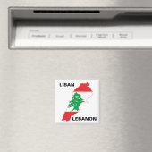 libanesische Flag-Karte Magnet (In Situ (Geschirrspüler))