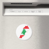 libanesische Flag-Karte Magnet (In Situ (Geschirrspüler))