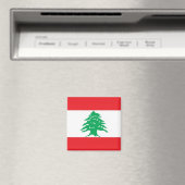 Libanesische FLAG Libanon, Kühlschrank Magnet (In Situ (Geschirrspüler))