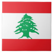libanesische Flag Tile Fliese (Vorderseite)