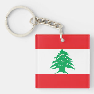 libanesische Flagge ع م ل ب ا ل ن Schlüsselanhänger