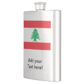 libanesische Flagge Flachmann (Links)