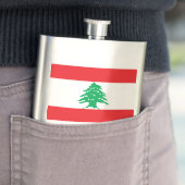 libanesische Flagge Flachmann (Beispiel)