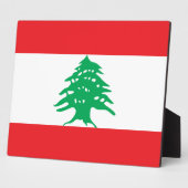libanesische Flagge Fotoplatte (Seite)