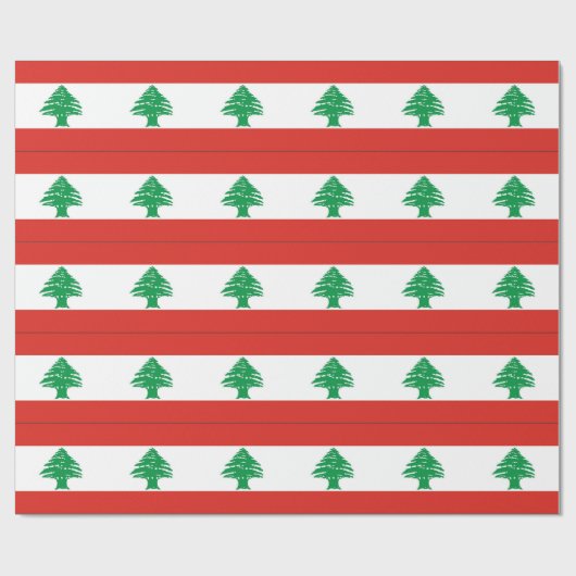 Libanesische Flagge Geschenkpapier (Flach)