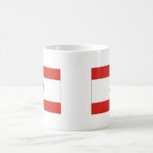 libanesische Flagge Kaffeetasse (Mittel)