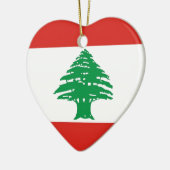libanesische Flagge Keramikornament (Links)