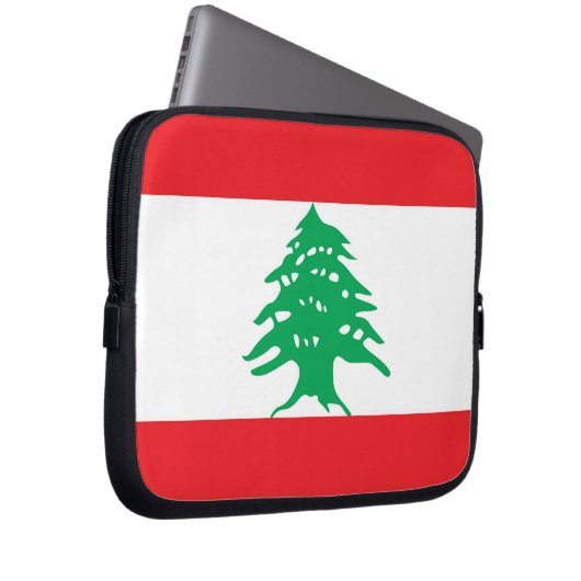 libanesische Flagge - Laptop-Sieb Laptopschutzhülle (Vorne Rechts)