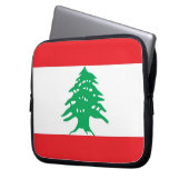 libanesische Flagge - Laptop-Sieb Laptopschutzhülle (Vorderseite Links)