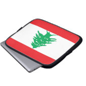 libanesische Flagge - Laptop-Sieb Laptopschutzhülle (Vorne Knopf)