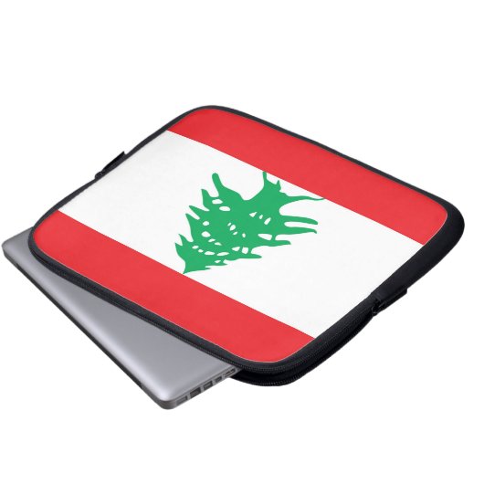 libanesische Flagge - Laptop-Sieb Laptopschutzhülle (Vorne Knopf)