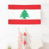 Libanesische Flagge (Libanon-Flagge) Banner (Insitu)