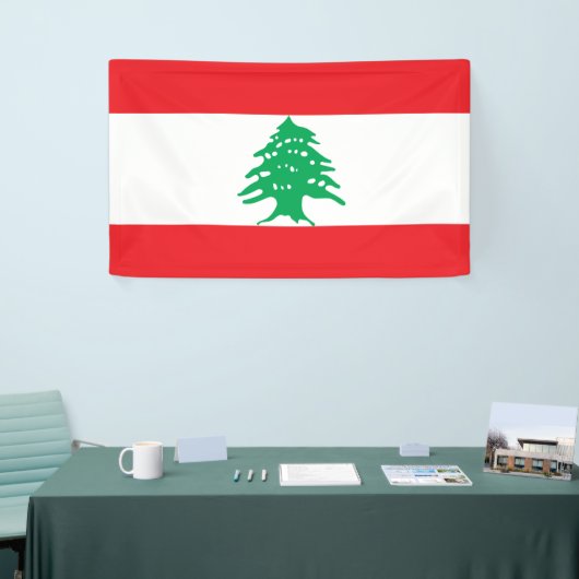 Libanesische Flagge (Libanon-Flagge) Banner (Messeveranstaltung)