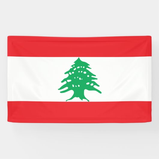 Libanesische Flagge (Libanon-Flagge) Banner (Horizontal)