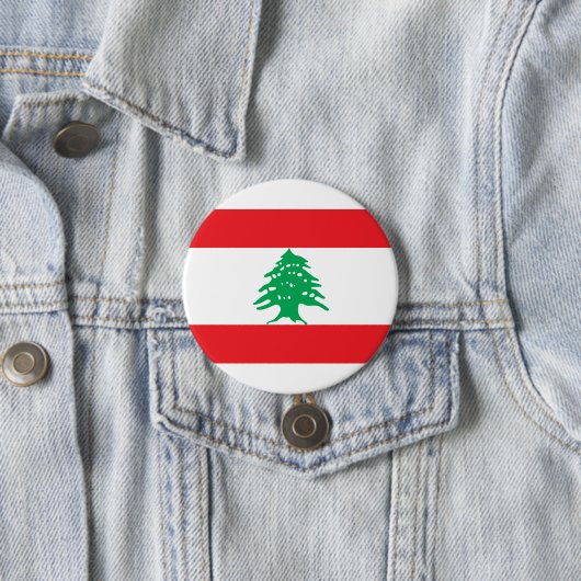Libanesische Flagge (Libanon-Flagge) Button (Beispiel)
