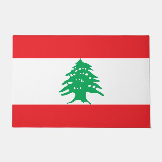 Libanesische Flagge (Libanon-Flagge) Fußmatte (Vorderseite)