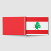 Libanesische Flagge (Libanon-Flagge) Gästebuch (Voll)