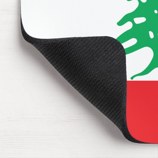 Libanesische Flagge (Libanon-Flagge) Mousepad (Ecke)