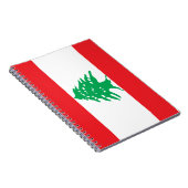 Libanesische Flagge (Libanon-Flagge) Notizblock (Rechte Seite)