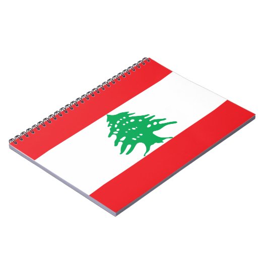 Libanesische Flagge (Libanon-Flagge) Notizblock (Linke Seite)