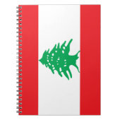 Libanesische Flagge (Libanon-Flagge) Notizblock (Vorderseite)