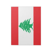 Libanesische Flagge (Libanon-Flagge) Notizblock (Rotiert)
