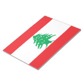 Libanesische Flagge (Libanon-Flagge) Notizblock (angewinkelt)