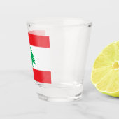 Libanesische Flagge (Libanon-Flagge) Schnapsglas (Rechts)