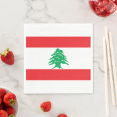 Libanesische Flagge (Libanon-Flagge) Serviette (Beispiel)
